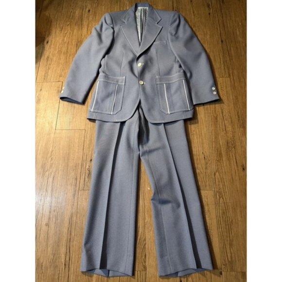 Johnny Carson Vintage Sport Coat Blazer Jacket and pant suit 70's western #161